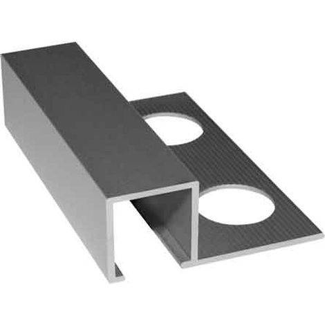 PROFILO 'JOLLY' PER RIVESTIMENTI QUADRO IN ALLUMINIO H. 10,5 mm - lucido - 2,50 mt Q.TA 2,5