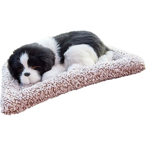 Lot en peluche chien charbon actif désodorisant purificateur d'air, figurine animal sommeil pour voiture maison bureau (1/5)