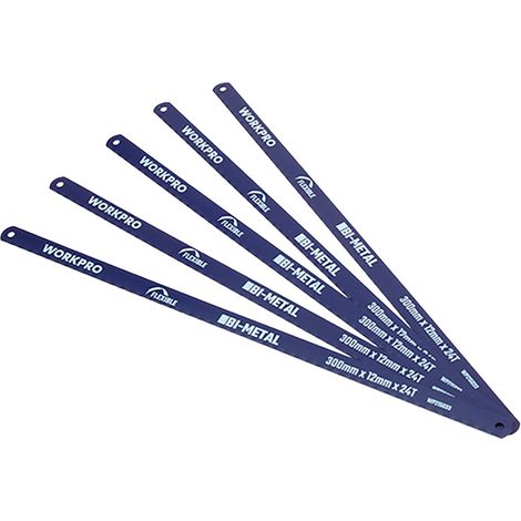 Bimetall-Sägeblätter, 300 mm, 24 Zähne pro Zoll, 5-teiliges Set