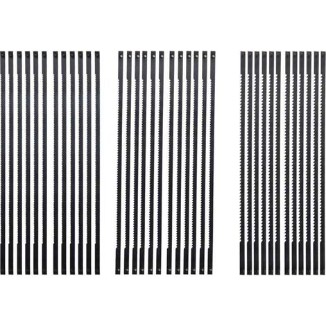 Lames De Scie À Chantourner 36 Pièces Acier 127Mm Goupille Croisée 15 18 24 Dents Coupe Fine Standard