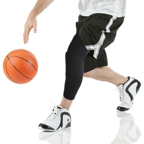 Genouillère De Sport En Gel Avec Nid D Abeille - Protection 360 Degrés - Pour Basketball Et Football - Taille M (1/5)