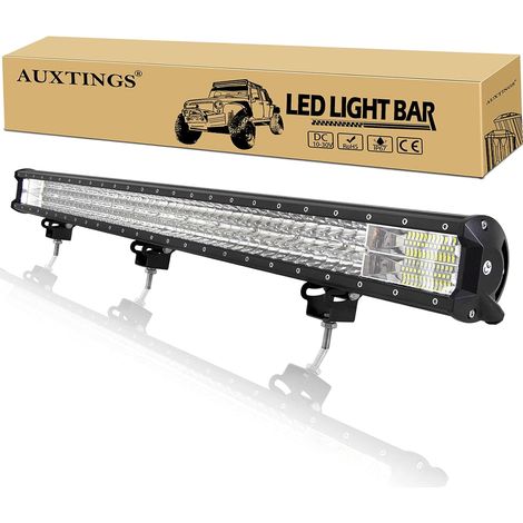 1 Barre lumineuse LED 540W Triple rangée Combo Spot Inondation 102cm Pour 4x4 ATV