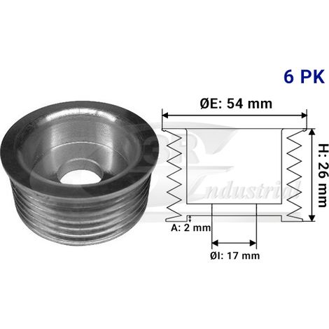 3RG 10224 POLEA ALTERNADOR