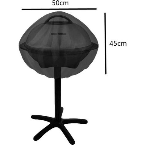 Housse étanche pour barbecue électrique - forme ronde - compatible avec les barbecues George Foreman Severin PG 8541 - poignées (1/5)