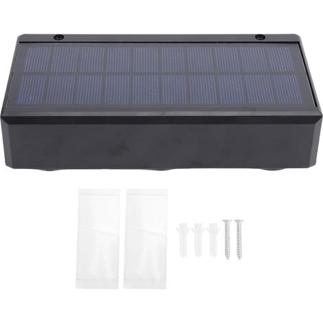 Applique Solaire Étanche Toivize 3LED Lumière Chaude Automatique IP65 pour Jardin Clôture Mur Extérieur Design Moderne (1/5)