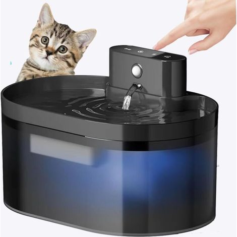 Distributeur d'eau automatique sans fil de 2,2 litres pour animaux de compagnie, ultra-silencieux et intelligent (1/5)