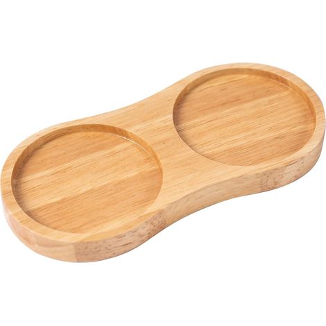 1 Plateau Bois D'hévéa, Diamètre Intérieur 6,8 Cm, Support Moulin À Sel Et Poivre, Protection Table, Cuisine (1/5)