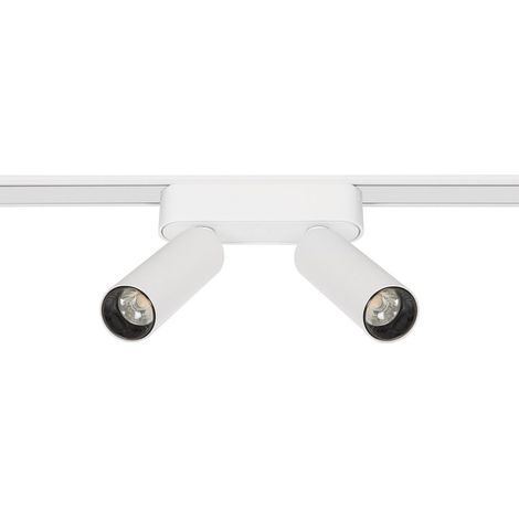 Faretto LED Binario Magnetico 25mm SuperSlim 14W Doppio 48V Bianco  Bianco Naturale 4000K