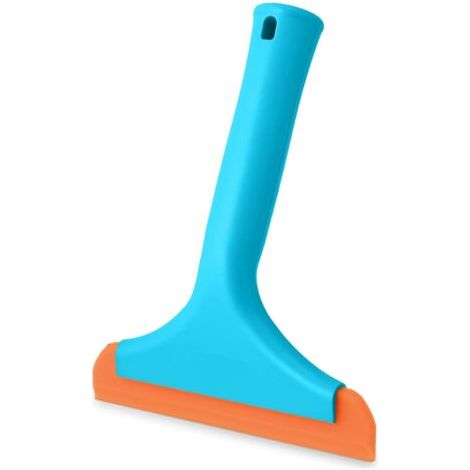 Raclette de Douche Silicone, raclette de douche, petite taille pour voiture Raclette, nettoyeur de vitres, salle de bain, pare-brise de nettoyage, Bleu (1/4)