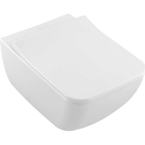Villeroy & Boch Venticello - WC sospeso con sedile SoftClosing, DirectFlush, bianco alpino 4611RS01 (1/5)