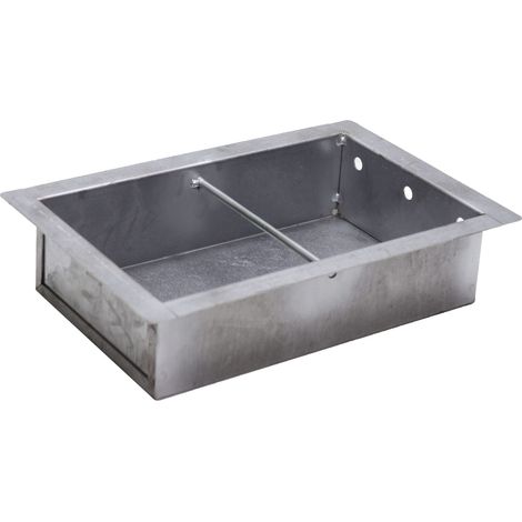 Fonderia Bongiovanni – Tiroir à cendres en acier galvanisé 20x30x7H cm – Récupérateur de cendres pour cheminée – Résistant aux hautes températures