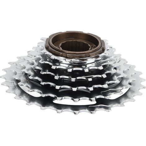 Pignon Vélo 14‑28T 6 Vitesses Acier Haute Résistance Compatible Volant de Vélo (1/5)
