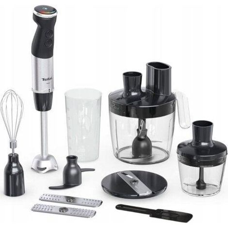 Tefal Quickchef+ HB67G830 Handmixer Schwarz Silber