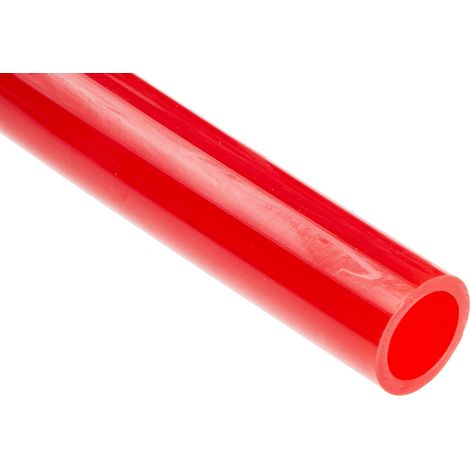 Tuyau à air RS PRO, 12mm x 9mm x 30m Rouge en Polyuréthane ( Prix pour 1 )