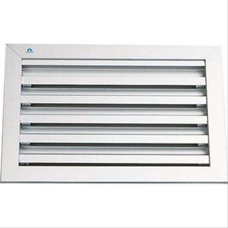 Grille murale alu naturel 600x400,prof.à encastrer 28,5