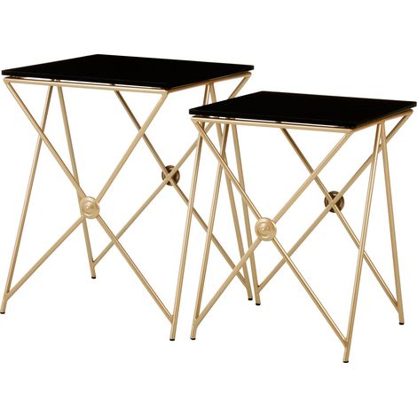 Interiors by Premier Elegant Design Gold Finish Side Table, Versatile And Functional Corner Table, Easily Maintained Lounge Table (1/5)