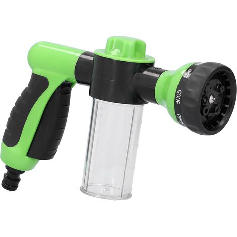 1 pcs Water Gun Foam Dispenser 8 Outlet Modes Washer Cleaner for Car Home Garden High Pressure (Green) (1/5)