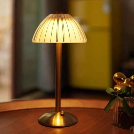 Lampe de table LED sans fil, lampe de table à piles, lampe de table LED à intensité variable, nouveau style (1/5)