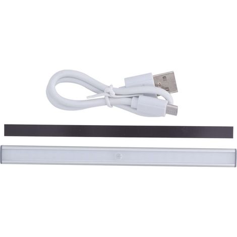Détecteur de mouvement Lumière LED Bande lumineuse magnétique à induction pour le corps humain Batterie intégrée Charge USB (1/5)