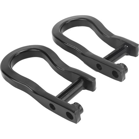 Schwarze vordere Abschlepphaken, robuste D-Ringe 84072463, kompatibel mit Chevrolet Silverado (1/5)