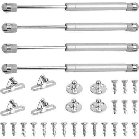 4 Pcs Vérin à Gaz 100N Bras Pneumatique Pour Porte Cuisine Placard Armoire Penderie à Chambre Salle de Bain Amortisseur a Gaz Pour Meubles de Maison Boutique Magasin (1/5)