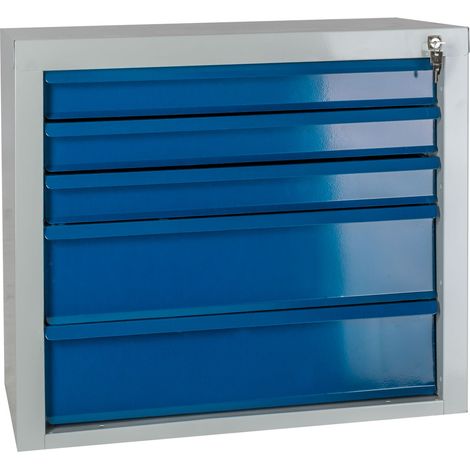 ADB Schubladenschrank Werkzeugschrank Schrank Schubladen RAL 7035/5012 (1/5)