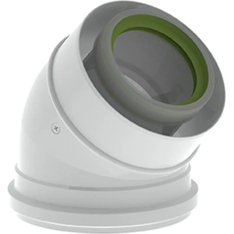 Remeha Coude 45 Grd AW, concentrique, DN 80/125, 7648005
