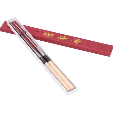 Baguettes japonaises à sushi avec manche en bois, ustensiles de cuisine et de service, 180 mm (1/5)