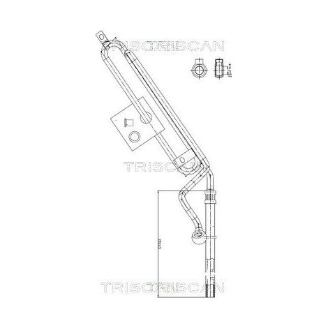 Tuyau hydraulique, direction TRISCAN 8516 11022 BMW 32 41 1 138 416
