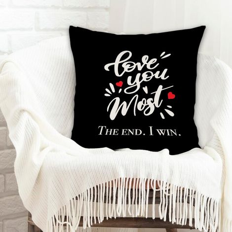 Housses de coussin en polyester résistante anti-ride pour mari femme anniversaire (1/5)
