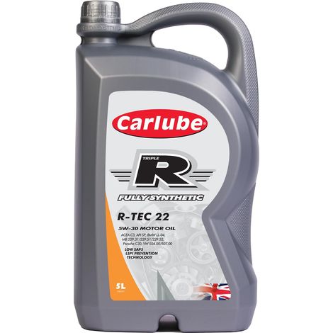 CarLube Triple R 5W-30 VW huile 100% synthétique R-TEC 22, 5 L (1/5)