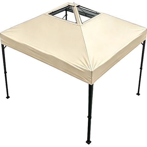 Abri de jardin, Design portable, Résistant à l'eau, Beige (1/2)
