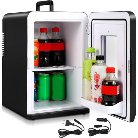 Swanew – Mini réfrigérateur portable 15L – Fonction chaud/froid 12V/220V – Plage de refroidissement 4-8°C – Idéal pour voiture et camping