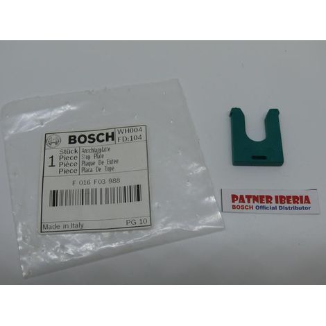 Repuesto original BOSCH F016F03988  Placa tope
