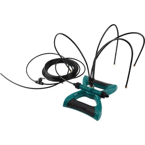 Brumisateur sur pied pour extérieur, système de brumisation rafraîchissant, angle flexible et réglable, anti-fuite, portable, avec tuyau d'extension de 10 m pour jardin (filetage US). (1/5)