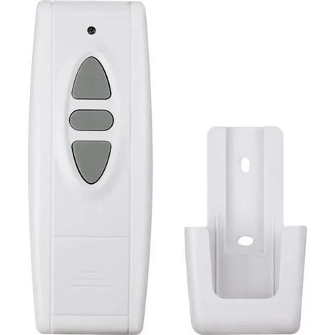 Télécommande universelle 433,92 MHz – Compatible avec les portes de garage, projecteurs, etc. – 3 boutons – Pilote les stores électriques et les volets roulants (1/5)