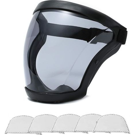 Masque de protection intégral HD transparent – Anti-poussière et éclaboussures – Conception anti-buée pour sport et équitation (1/5)