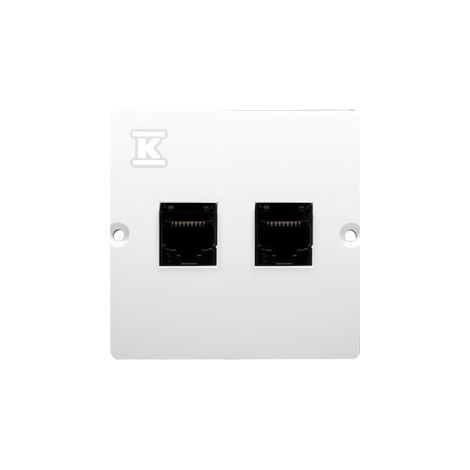 GN.comp.RJ45 doppio 5KAT.bianco BMF52.02/1