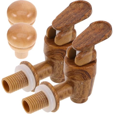 Accessoire Seau à Vin Vintage en Plastique, Robinet à Boisson Résistant à L'usure Bouchon pour Tonneaux de Vin Rouge et Barriques de Raisin, Facile à Verser (1/5)