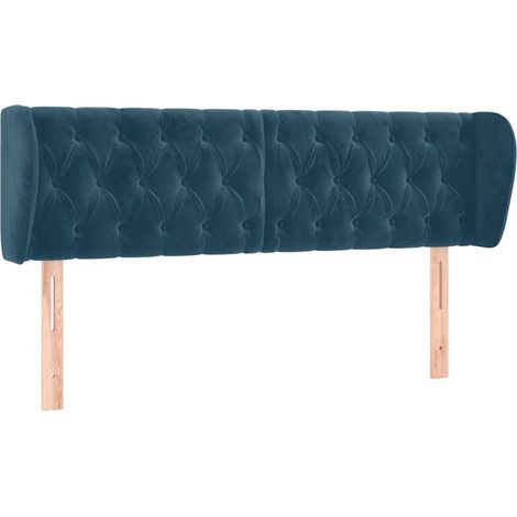 Maison Exclusive - Cabecero de terciopelo azul oscuro 147x23x78/8 (1/5)