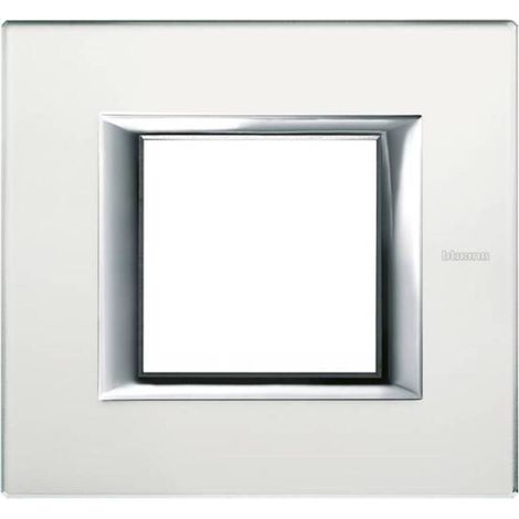 [NEUWERTIG] B-Ware Legrand Rahmen Abdeckung Axolute Grau Weiß HA4802VSA 1 Stück (1/2)