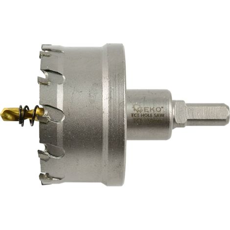 GEKO 60 mm TCT Lochsäge für Metall mit Titanbohrer