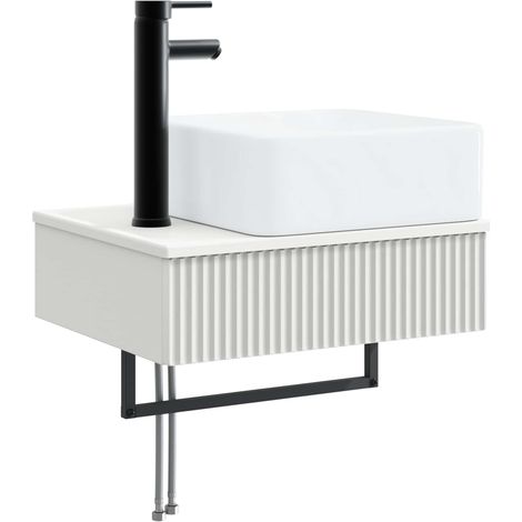 vidaXL Lavabo da Parete Bianco 50 x 41 x 39 cm Legno