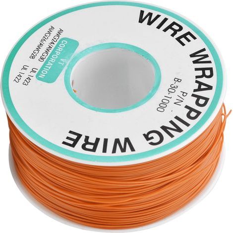 Fil de raccordement imprimé 30AWG pour réparation de circuits, faible résistance, 300m, couleur orange (1/5)