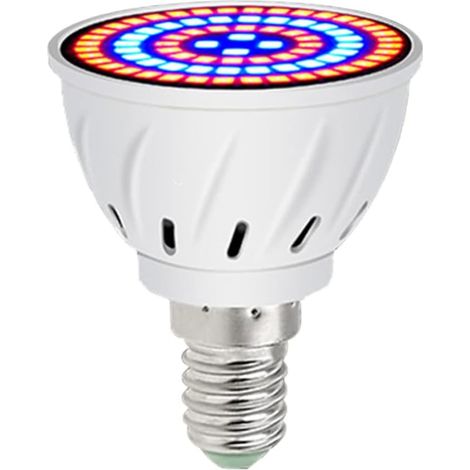 Lampe de culture 60 LED E14 – Spectre complet pour plantes d'intérieur – 220V – Optimisée pour croissance hydroponique