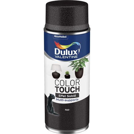 Peinture Aérosol Color Touch - Effet Sablé Noir 400 ml - Dulux Valentine
