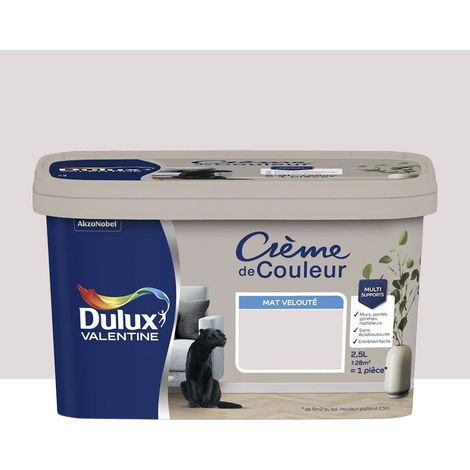 Peinture multi-supports Dulux Valentine Crème de Couleur Mat velouté Rose nude 2,5 L