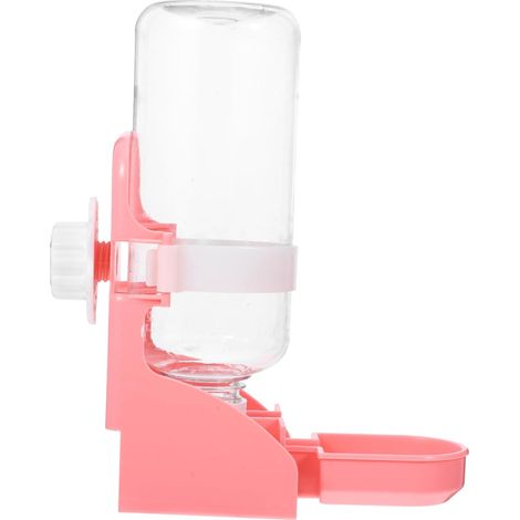Abreuvoir automatique pour petits animaux - Distributeur d'eau suspendu pour lapin, cobaye, furet et cochon d'Inde - Anti-fuite - Rose (1/5)