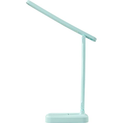 Wiederaufladbare LED-Schreibtischlampe, faltbar, mit sanftem Licht und Augenschutz für Schüler, Büro oder Schlafzimmer – Naturblau (1/3)