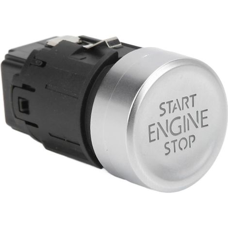 Bouton de démarrage moteur 5GG959839 en métal, interrupteur de mise en marche/arrêt compatible Golf MK7 2013-2017, pièce de rechange premium, commande d'allumage robuste et durable (1/4)
